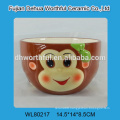 Ceramic soup bowl wholesale monkey design